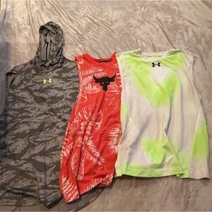 BUNDLE OF 3 UA/ PROJECT ROCK TANKS